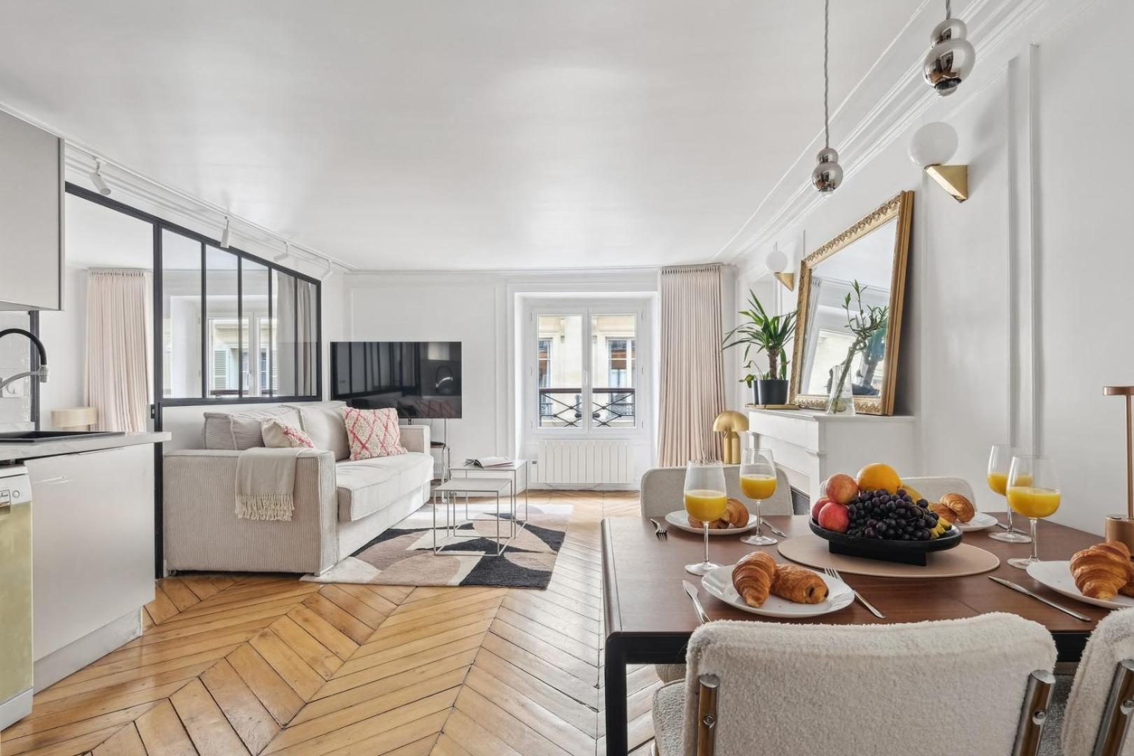 Bnbnook - Bright 1br By Louvre & Tuileries Gardens Paris