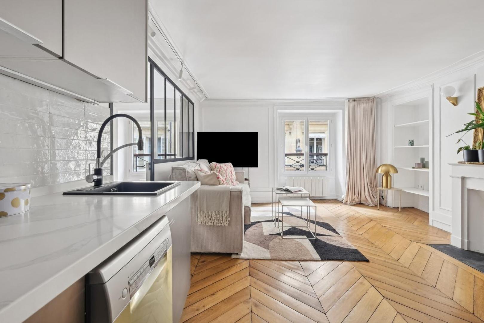 Bnbnook - Bright 1br By Louvre & Tuileries Gardens Apartment
