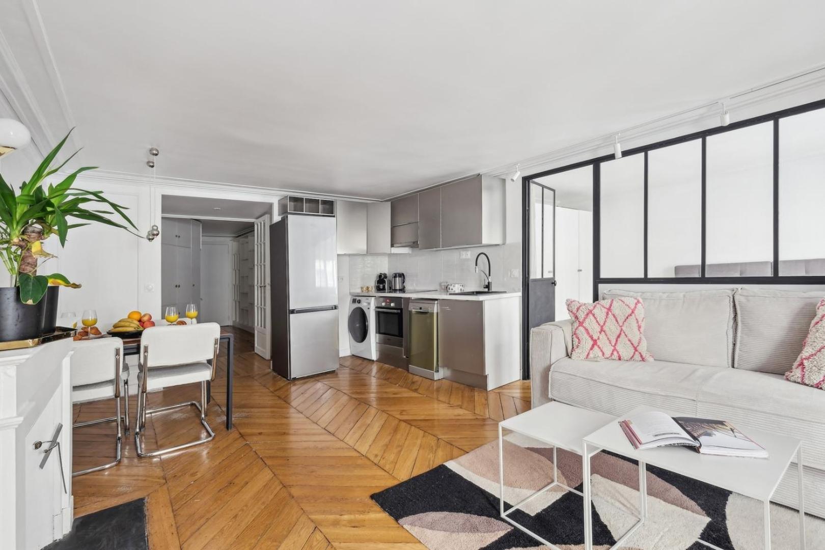 Bnbnook - Bright 1br By Louvre & Tuileries Gardens Paris